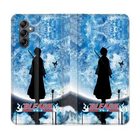 Housse cuir portefeuille pour Samsung Galaxy A54 5g Manga Bleach Lune