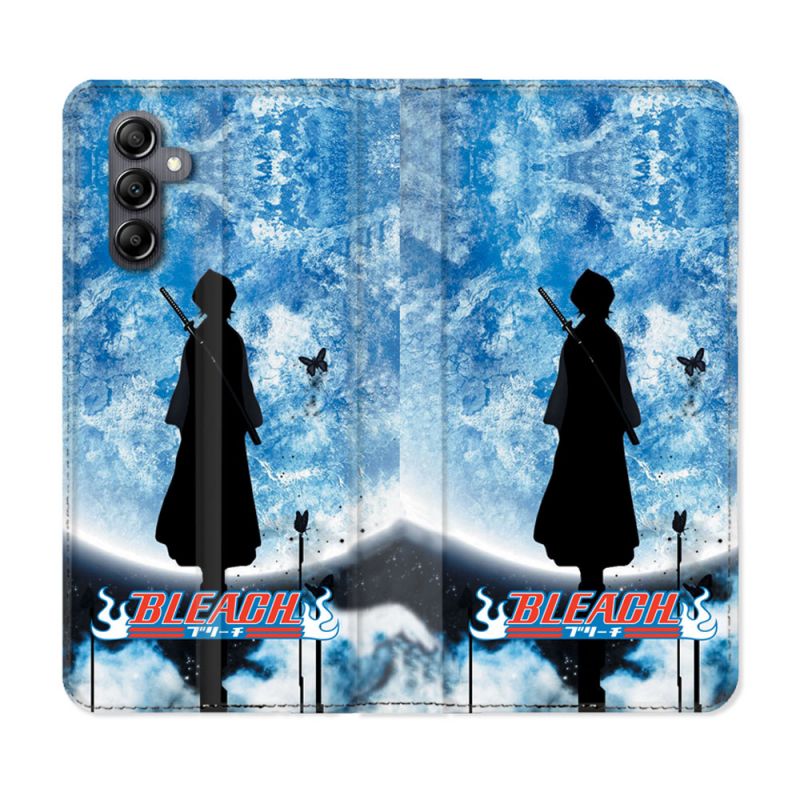Housse cuir portefeuille pour Samsung Galaxy A54 5g Manga Bleach Lune