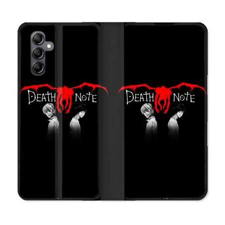 Housse cuir portefeuille pour Samsung Galaxy A54 5g Manga Death Note Noir