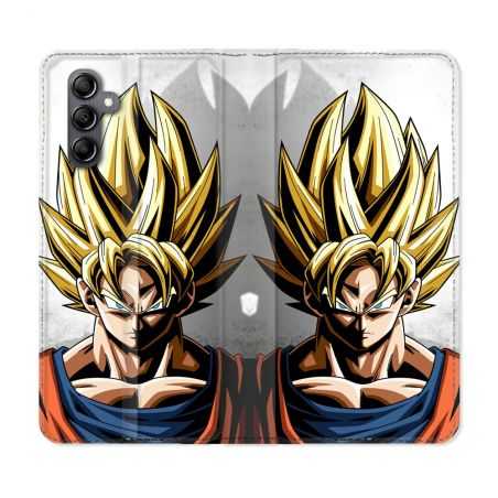 Housse cuir portefeuille pour Samsung Galaxy A54 5g Manga Dragon Ball Sangoku Portrait