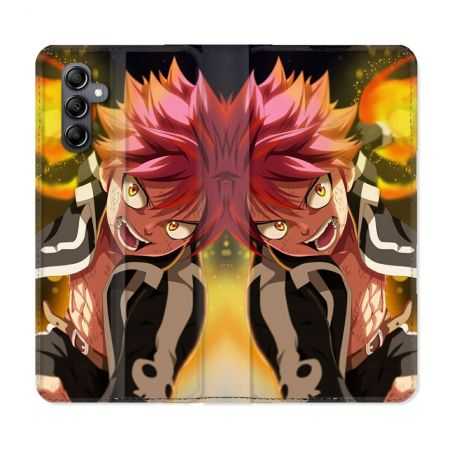 Housse cuir portefeuille pour Samsung Galaxy A54 5g Manga Fairy Tail Natsu