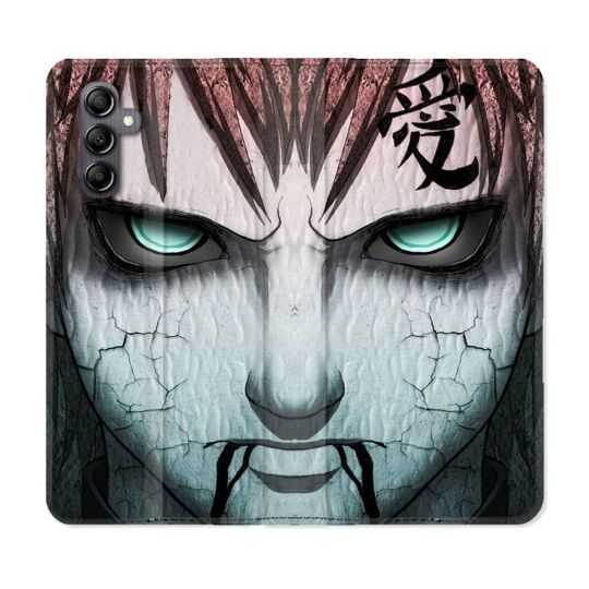 Housse cuir portefeuille pour Samsung Galaxy A54 5g Manga Naruto Gaara