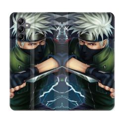 Housse cuir portefeuille pour Samsung Galaxy A54 5g Manga Naruto Kakashi