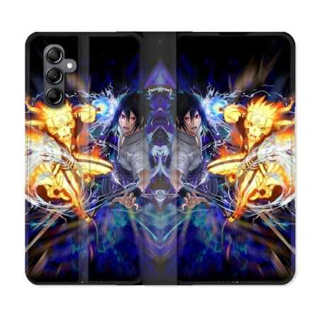 Housse cuir portefeuille pour Samsung Galaxy A54 5g Manga Naruto VS
