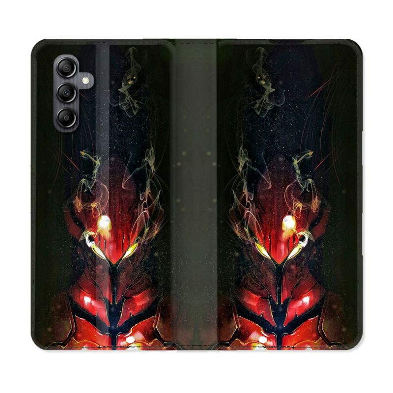 Housse cuir portefeuille pour Samsung Galaxy A54 5g Manga Solo Leveling Igris