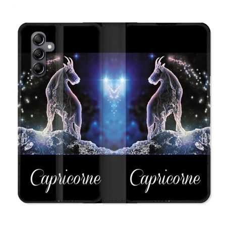 Housse cuir portefeuille pour Samsung Galaxy A54 5g Signe Zodiaque 2 Capricorne