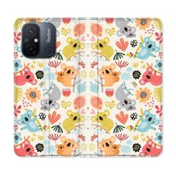 Housse cuir portefeuille pour Xiaomi 12C Animal Koala Pattern