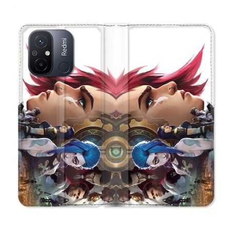 Housse cuir portefeuille pour Xiaomi 12C Arcane Jynx Sœur