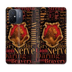 Housse cuir portefeuille pour Xiaomi 12C Harry Potter Griffondor