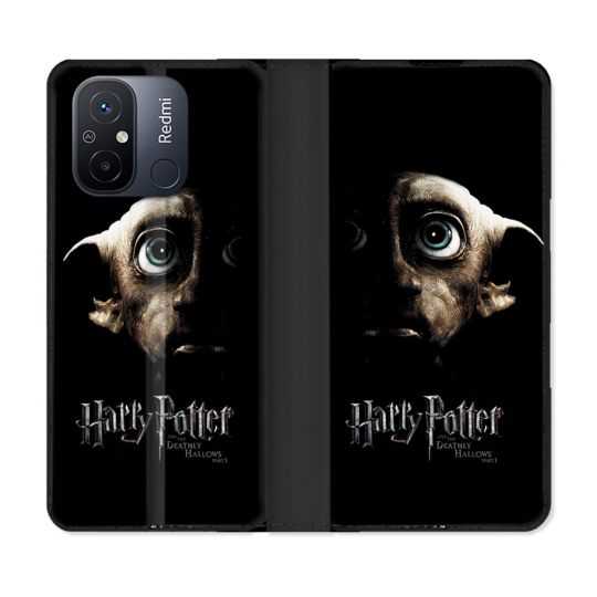 Housse cuir portefeuille pour Xiaomi 12C Harry Potter Hollows Dobby