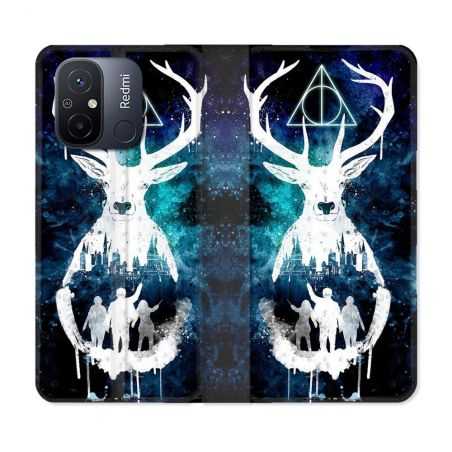 Housse cuir portefeuille pour Xiaomi 12C Harry Potter Patronome