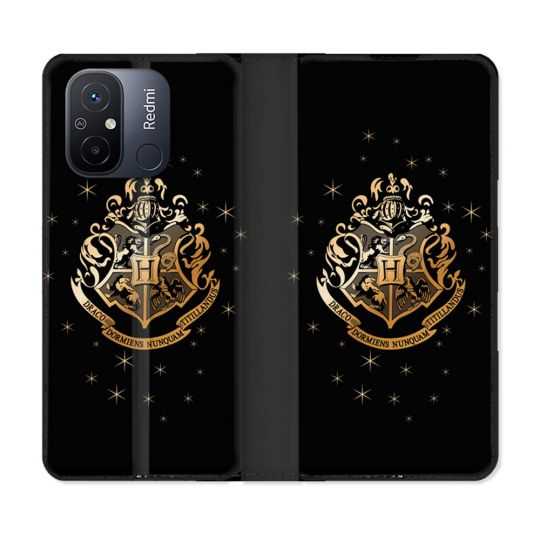 Housse cuir portefeuille pour Xiaomi 12C Harry Potter Poudlard