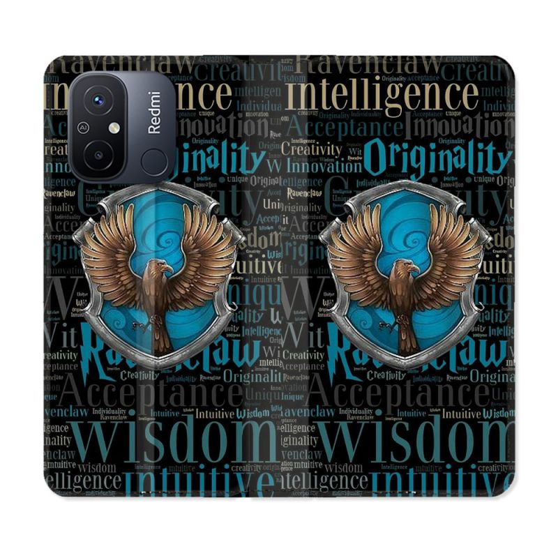 Housse cuir portefeuille pour Xiaomi 12C Harry Potter Serdaigle