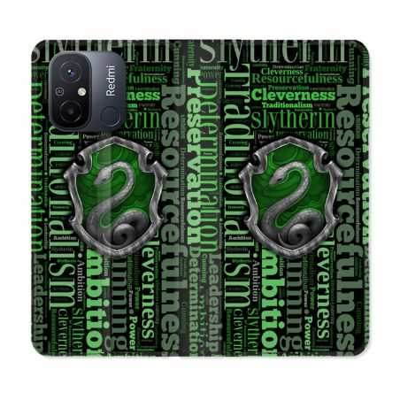 Housse cuir portefeuille pour Xiaomi 12C Harry Potter Serpentar