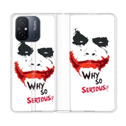 Housse cuir portefeuille pour Xiaomi 12C Joker Blanc