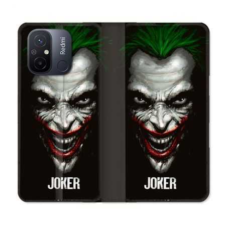 Housse cuir portefeuille pour Xiaomi 12C Joker Noir