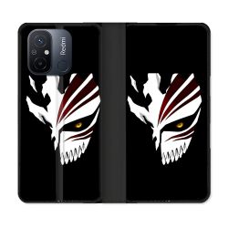 Housse cuir portefeuille pour Xiaomi 12C Manga Bleach Masque