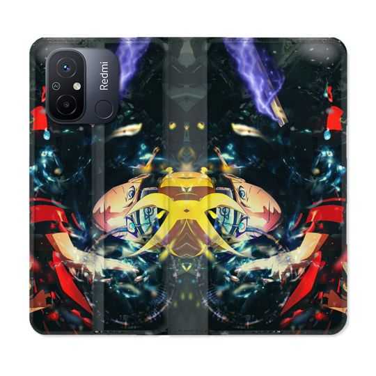 Housse cuir portefeuille pour Xiaomi 12C Manga Boruto Eclair