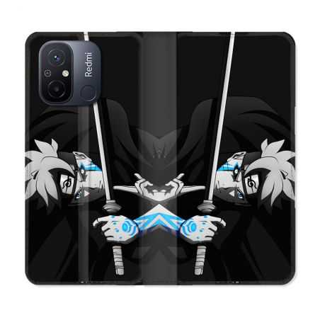 Housse cuir portefeuille pour Xiaomi 12C Manga Boruto Epée