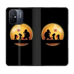 Housse cuir portefeuille pour Xiaomi 12C Manga Dragon Ball Vintage