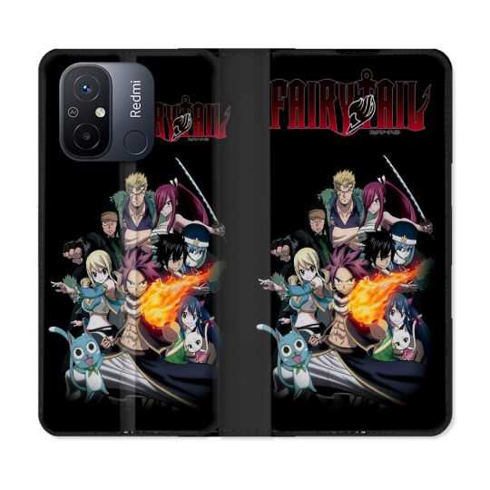 Housse cuir portefeuille pour Xiaomi 12C Manga Fairy Tail Logo Team
