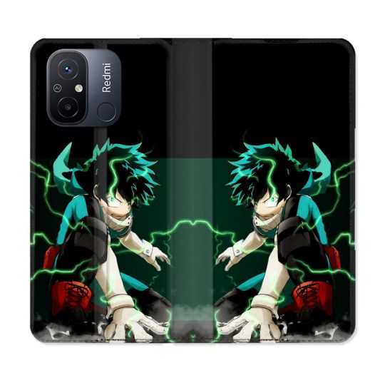 Housse cuir portefeuille pour Xiaomi 12C Manga My Hero Academia Deku