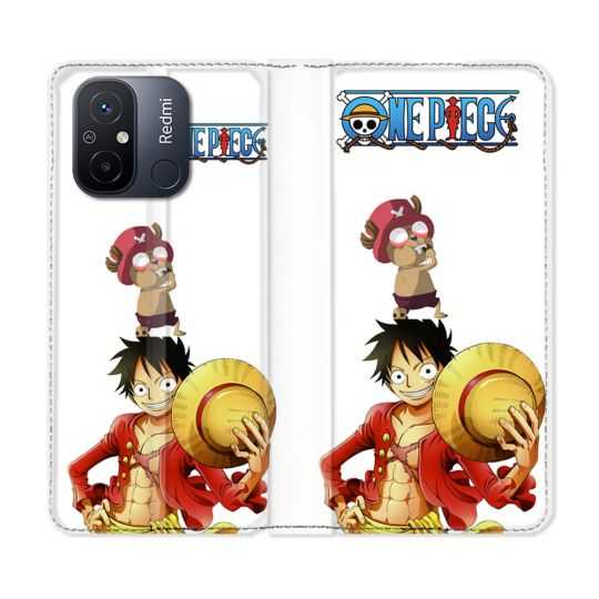 Housse cuir portefeuille pour Xiaomi 12C Manga One Piece Chopper
