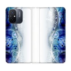 Housse cuir portefeuille pour Xiaomi 12C Musique Partition Vague