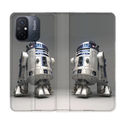 Housse cuir portefeuille pour Xiaomi 12C Star Wars - R2D2