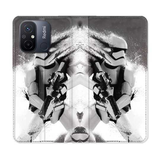 Housse cuir portefeuille pour Xiaomi 12C Star Wars - Trooper