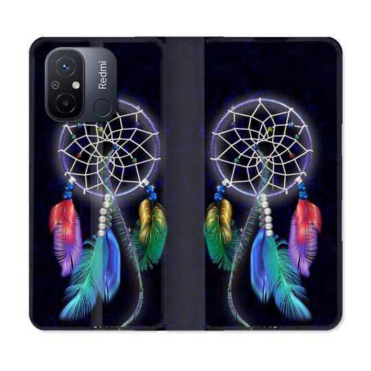Housse cuir portefeuille pour Xiaomi 12C Zen Attrape Reve Multicolore
