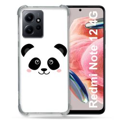 Coque Renforcée En Verre Trempé Pour Xiaomi Redmi Note 12 4G Animal Panda Blanc