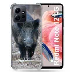 Coque Renforcée En Verre Trempé Pour Xiaomi Redmi Note 12 4G Chasse Sanglier Pin