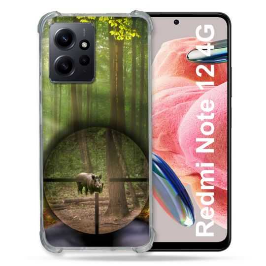 Coque Renforcée En Verre Trempé Pour Xiaomi Redmi Note 12 4G Chasse Sanglier Viseur