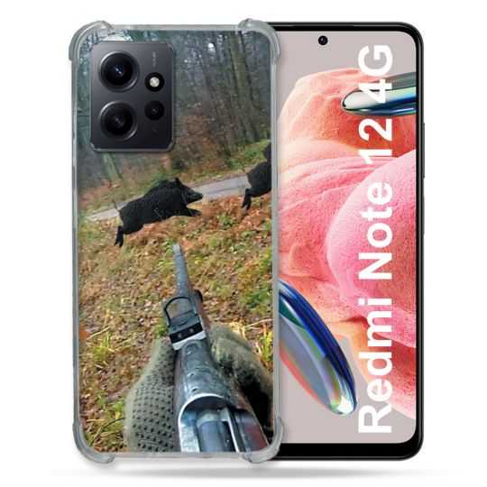 Coque Renforcée En Verre Trempé Pour Xiaomi Redmi Note 12 4G Chasse Vision Tir