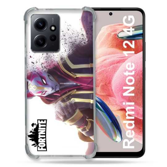 Coque Renforcée En Verre Trempé Pour Xiaomi Redmi Note 12 4G Fortnite Blanc