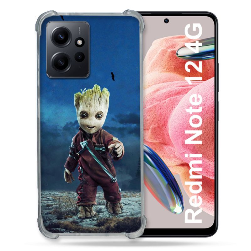 Coque Renforcée En Verre Trempé Pour Xiaomi Redmi Note 12 4G Groot Bleu