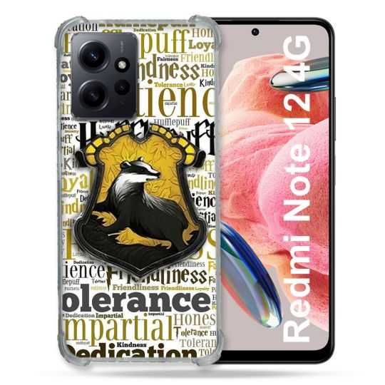 Coque Renforcée En Verre Trempé Pour Xiaomi Redmi Note 12 4G Harry Potter Poursouffle