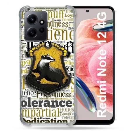 Coque Renforcée En Verre Trempé Pour Xiaomi Redmi Note 12 4G Harry Potter Poursouffle