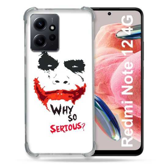 Coque Renforcée En Verre Trempé Pour Xiaomi Redmi Note 12 4G Joker Blanc
