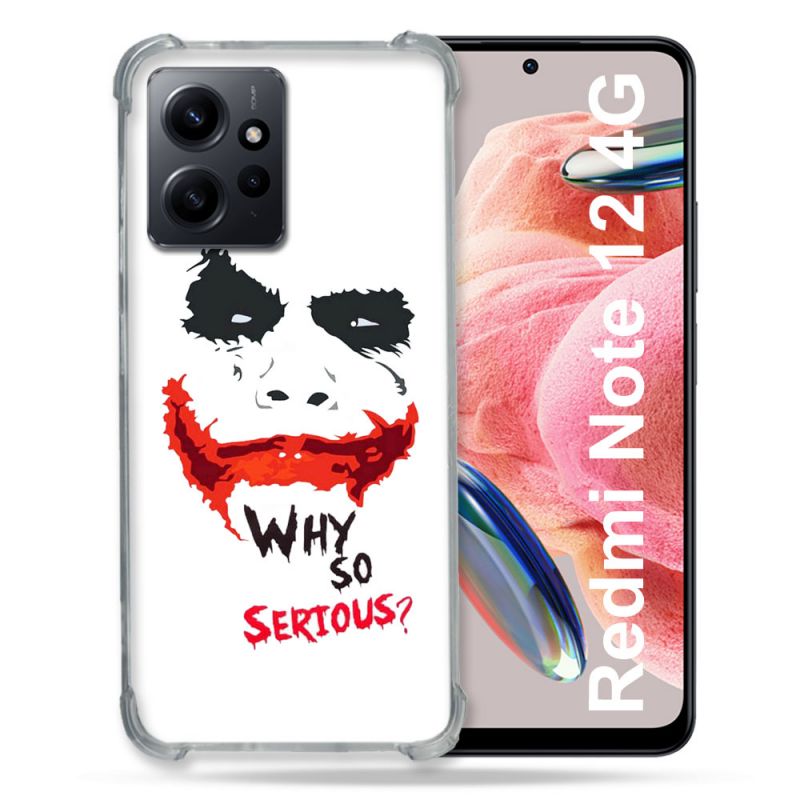 Coque Renforcée En Verre Trempé Pour Xiaomi Redmi Note 12 4G Joker Blanc