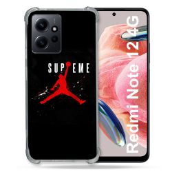 Coque Renforcée En Verre Trempé Pour Xiaomi Redmi Note 12 4G Jordan Supreme Noir