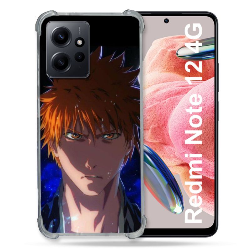 Coque Renforcée En Verre Trempé Pour Xiaomi Redmi Note 12 4G Manga Bleach Ichigo