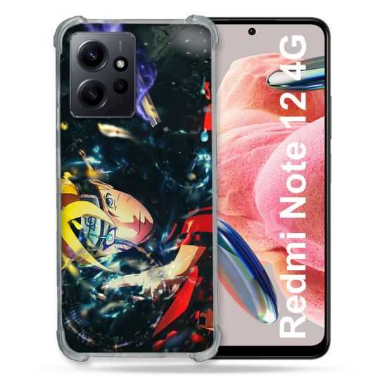 Coque Renforcée En Verre Trempé Pour Xiaomi Redmi Note 12 4G Manga Boruto Eclair