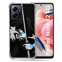 Coque Renforcée En Verre Trempé Pour Xiaomi Redmi Note 12 4G Manga Boruto Epée