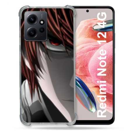 Coque Renforcée En Verre Trempé Pour Xiaomi Redmi Note 12 4G Manga Death Note Kira
