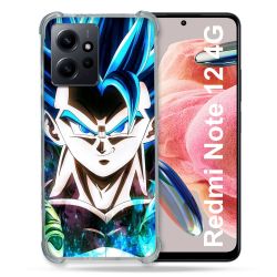 Coque Renforcée En Verre Trempé Pour Xiaomi Redmi Note 12 4G Manga Dragon Ball Gogeta Visage