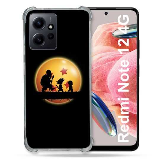 Coque Renforcée En Verre Trempé Pour Xiaomi Redmi Note 12 4G Manga Dragon Ball Vintage