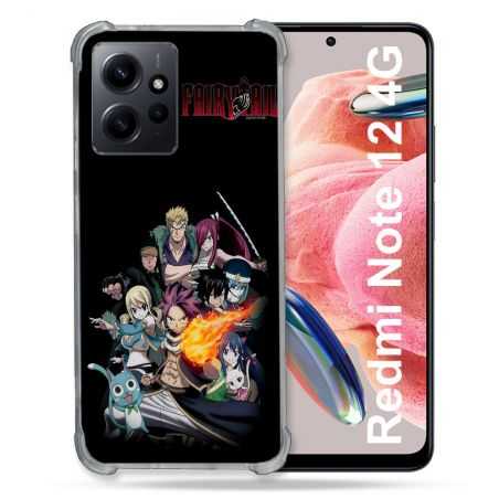 Coque Renforcée En Verre Trempé Pour Xiaomi Redmi Note 12 4G Manga Fairy Tail Logo Team