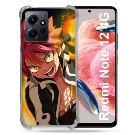 Coque Renforcée En Verre Trempé Pour Xiaomi Redmi Note 12 4G Manga Fairy Tail Natsu